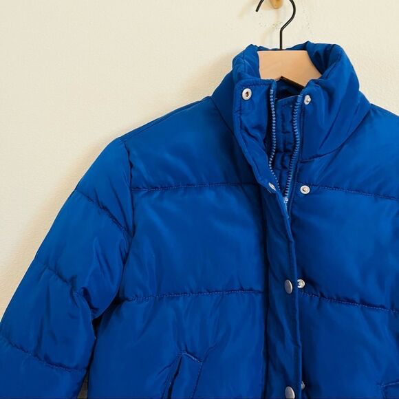 Fashion nova Women's Blue Button Front Puffer Jacket Size XS NWOT - Picture 5 of 8